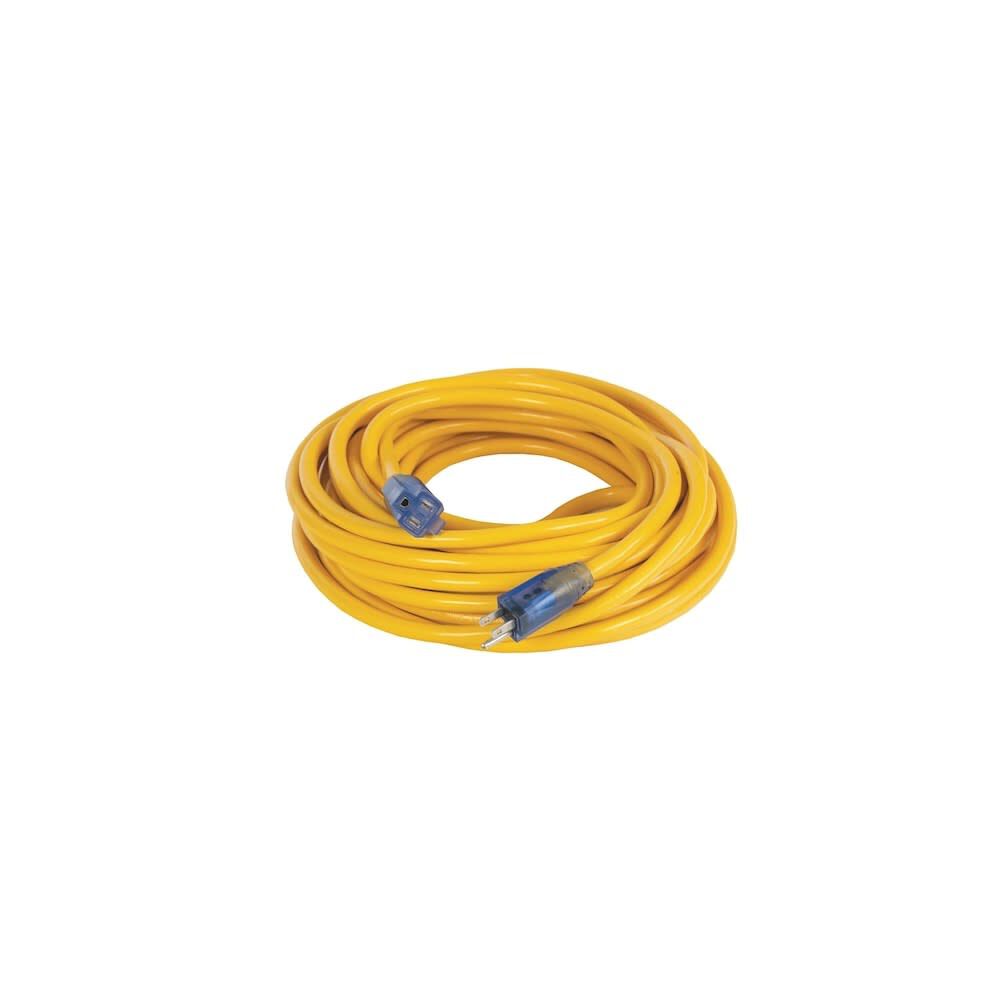 50 ft 10/3 SJTW Yellow Lighted Extension Cord DXEC17003050