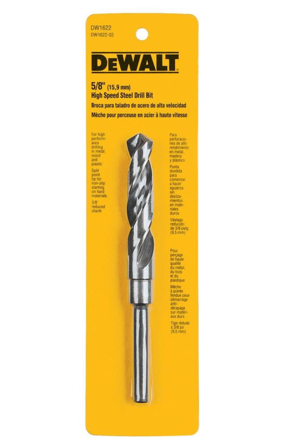 5/8 Drill Bit with 1/2-in Shank DW1622