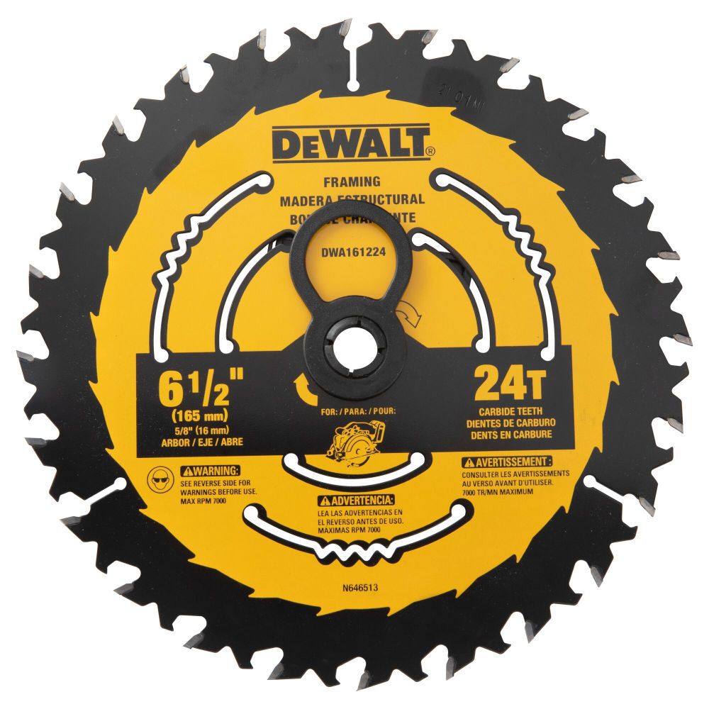 6-1/2 in 24-Tooth Circular Saw Blade DWA161224