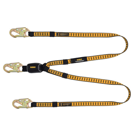 6 ft External Energy Absorber Twin Leg Lanyard with Snap Hook DXFP611120