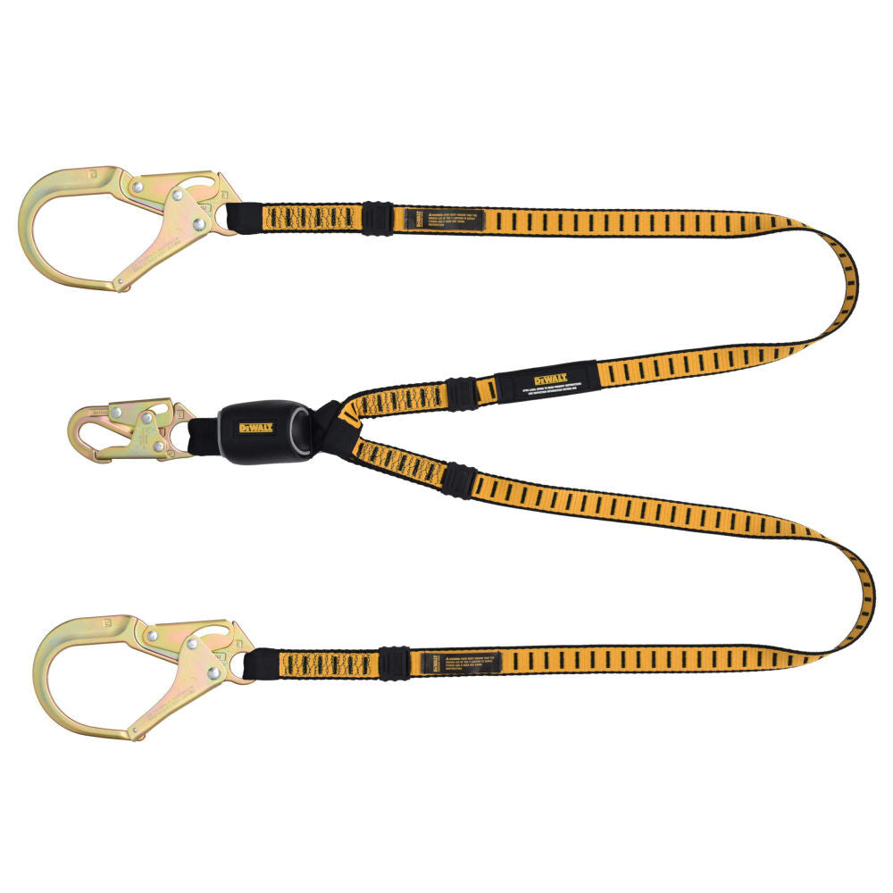 6 ft External Energy Absorber Twin Leg Lanyard with Snap Hook DXFP611130