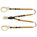 6 ft External Energy Absorber Twin Leg Lanyard with Snap Hook DXFP611130