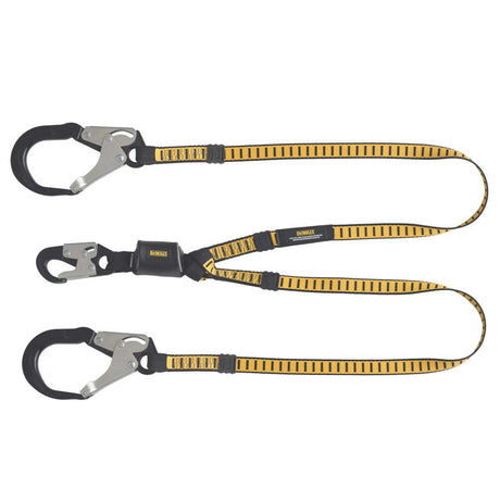 6 ft External Energy Absorber Twin Leg Lanyard with Snap Hook DXFP611530