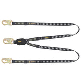 6 ft External Energy Absorber Welding Twin Leg Lanyard with Hook DXFP616110