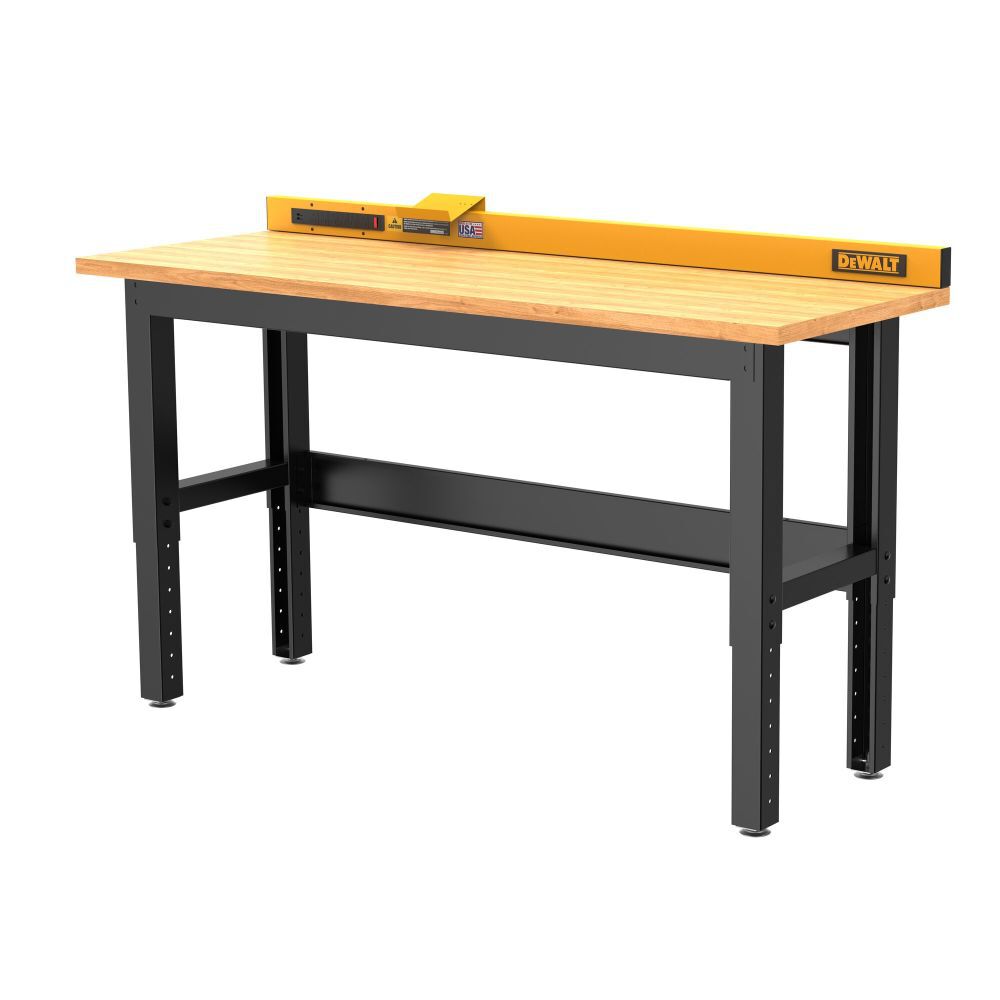 6 ft Workbench With Butcher Block Wood Top DWST27201