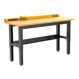 6 ft Workbench With Butcher Block Wood Top DWST27201