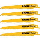 6 In. 6TPI Bi-Metal Recip Blade -5 Pk DW4802