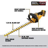 60V MAX Hedge Trimmer 26in Brushless Cordless Kit DCHT870T1