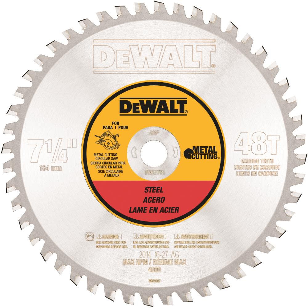 7-1/4-in 48-Tooth Dry Continuous Circular Saw Blade DWA7766