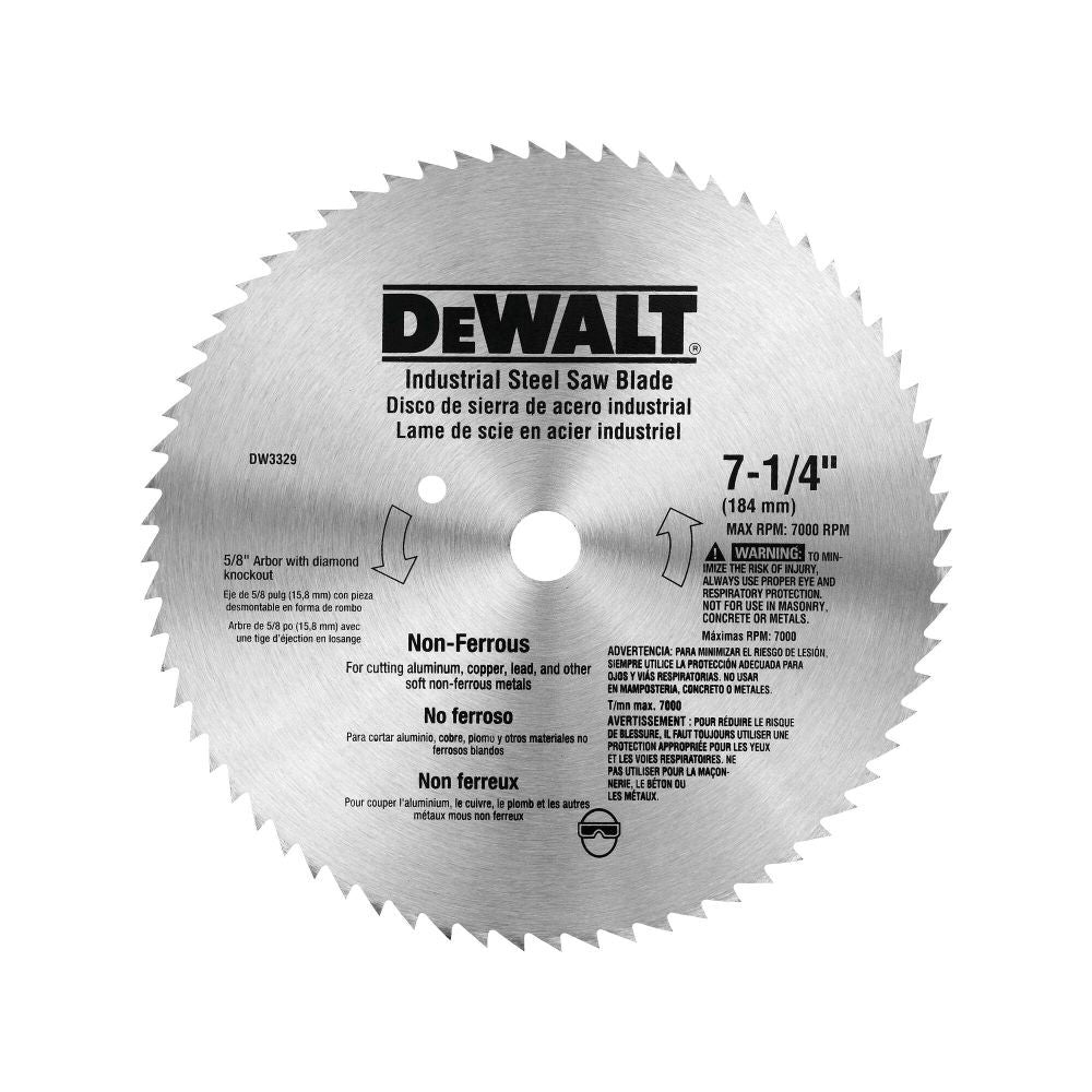 7-1/4 In. 68T Non-Ferrous Blade DW3329