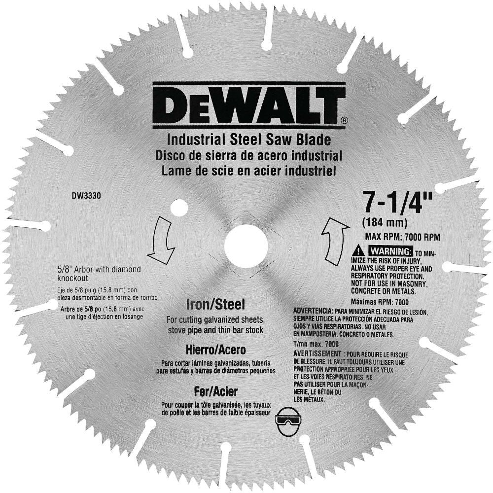 7-1/4 in. Iron / Steel Saw Blade DW3330