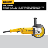 7-in and 9-in 5.3 HP Large Angle Grinder D28499X