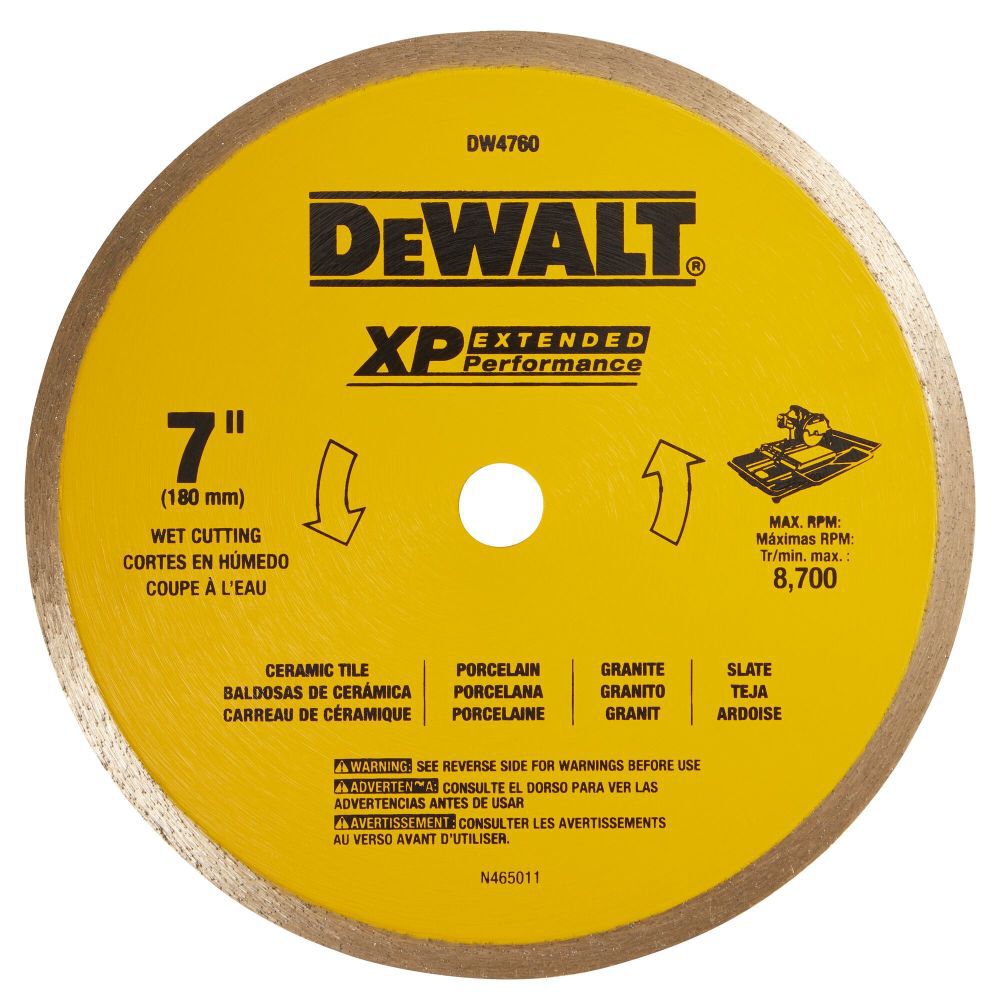 7-in Diamond Tile Saw Blade DW4760