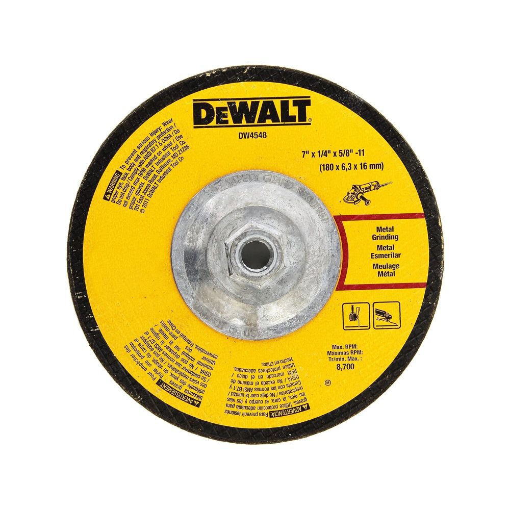 7 In. x 1/4 In. x 5/8 In. to 11 Fast Cutting Abrasive DW4548