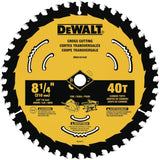 8-1/4-in 40-Tooth Fine Finish Tungsten Carbide-tipped Steel Circular Saw Blade DWA181440