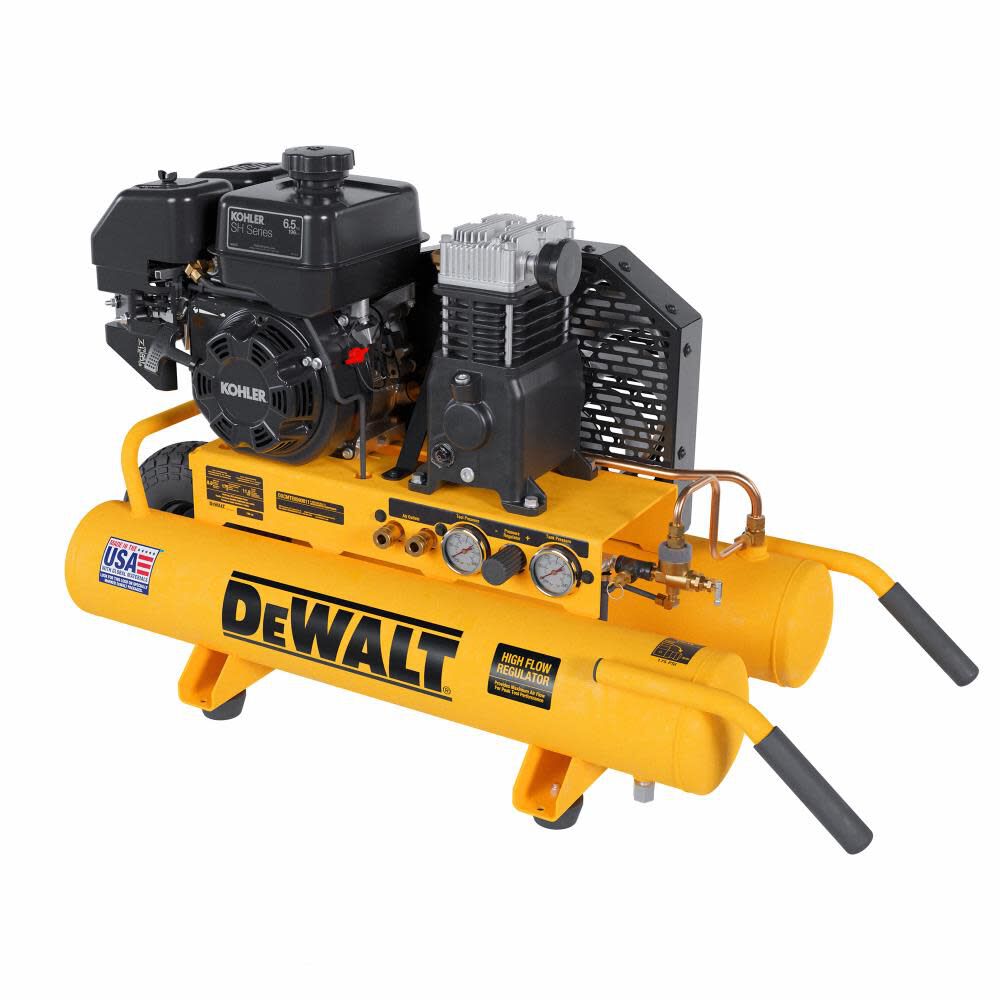 8-Gallon Portable Gas 175 PSI Horizontal Air Compressor DXCMTE6590811