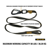 80 Lbs 70 in Polyester & Aluminum Single Leg Tool Lanyard DXDP720510