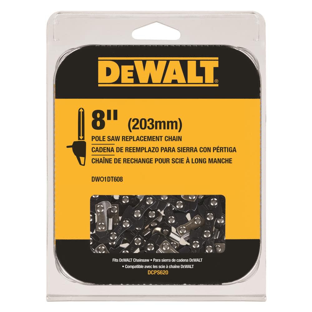 8in Pole Saw Chain Replacement DWO1DT608