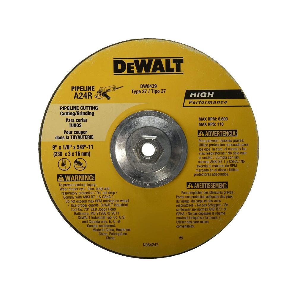 9 In. HP Pipeline Wheel DW8439