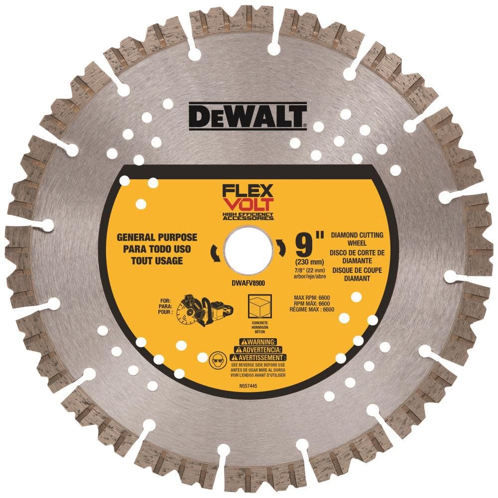 9in FLEXVOLT Diamond Cutting Wheel DWAFV8900