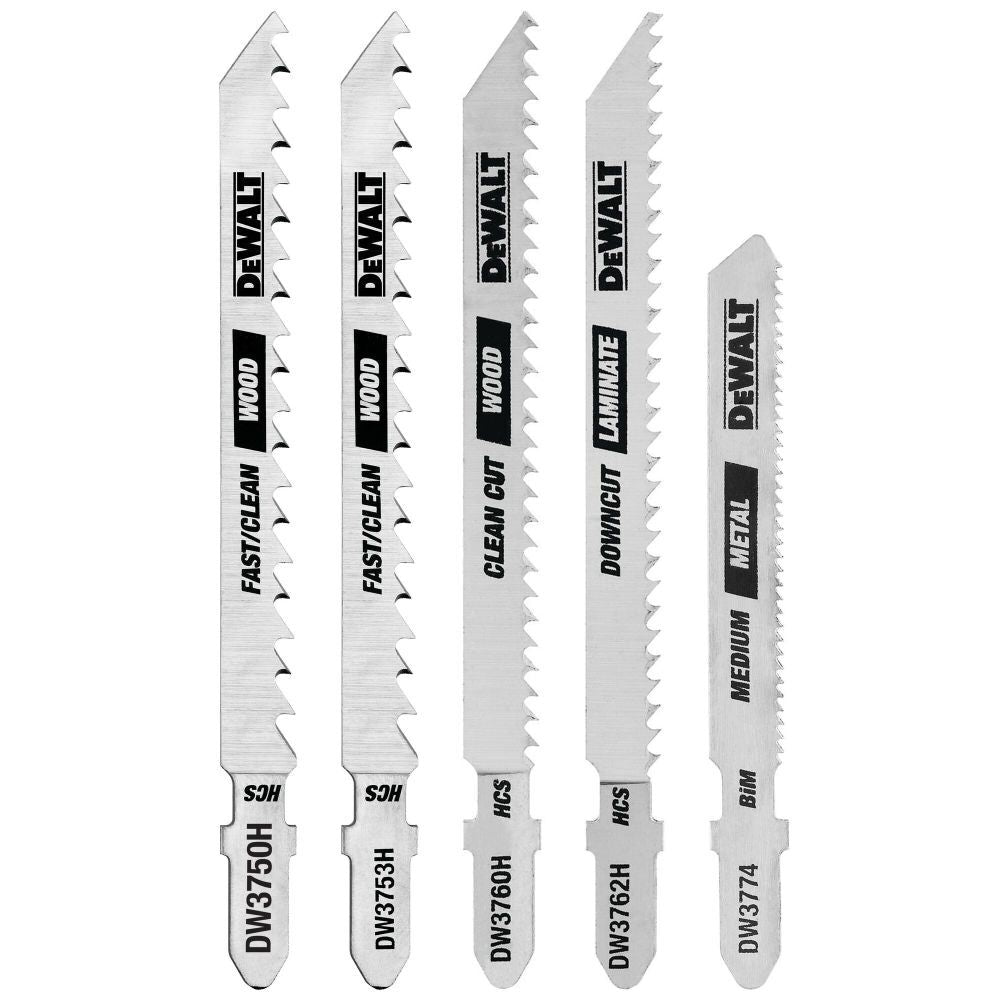 Assorted Jigsaw Blade 5PK DW3795H