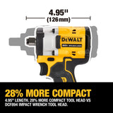 Atomic 20V Max 1/2 In. Cordless Compact Impact Wrench With DCF921GP2