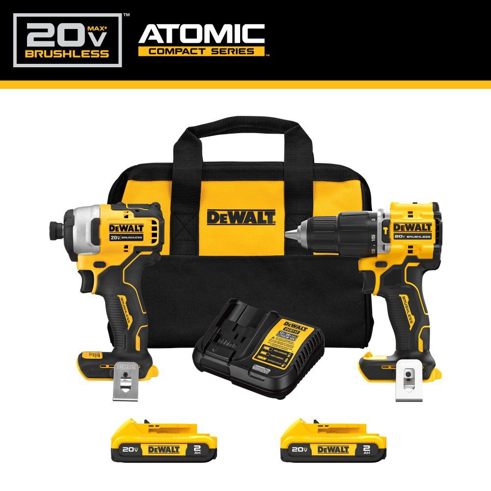 ATOMIC 20V MAX Brushless 2 Tool Combo Kit DCK226D2