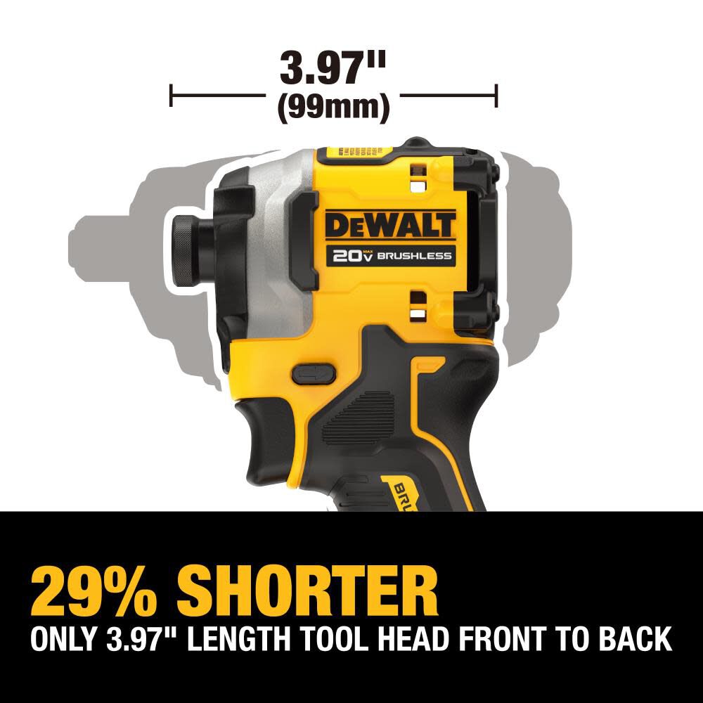 ATOMIC 20V MAX Impact Driver 1/4in 3 Speed (Bare Tool) DCF850B