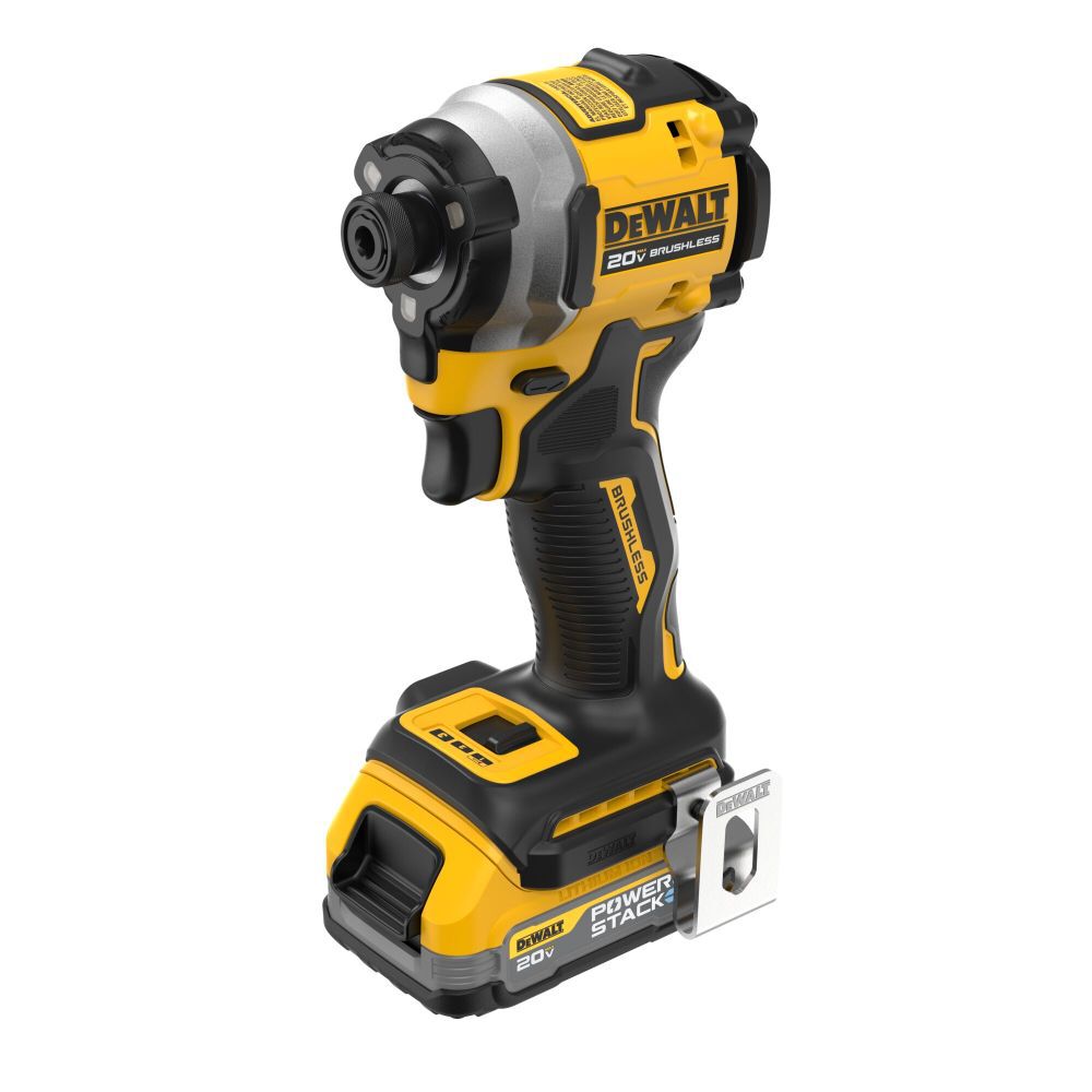 ATOMIC Brushless Cordless 1/4in 3 Speed Impact Driver with POWERSTACK Compact Battery DCF850E1