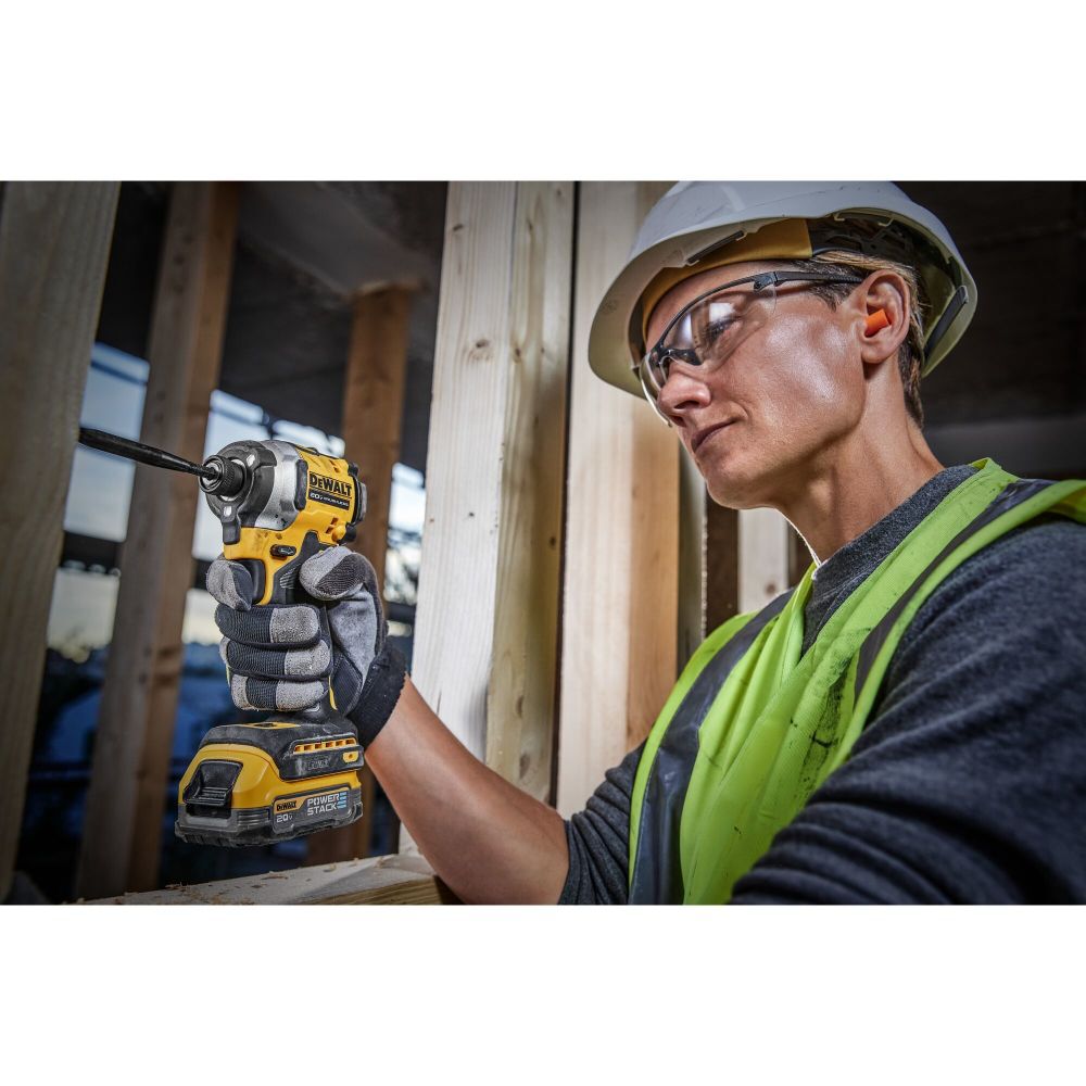 ATOMIC Brushless Cordless 1/4in 3 Speed Impact Driver with POWERSTACK Compact Battery DCF850E1