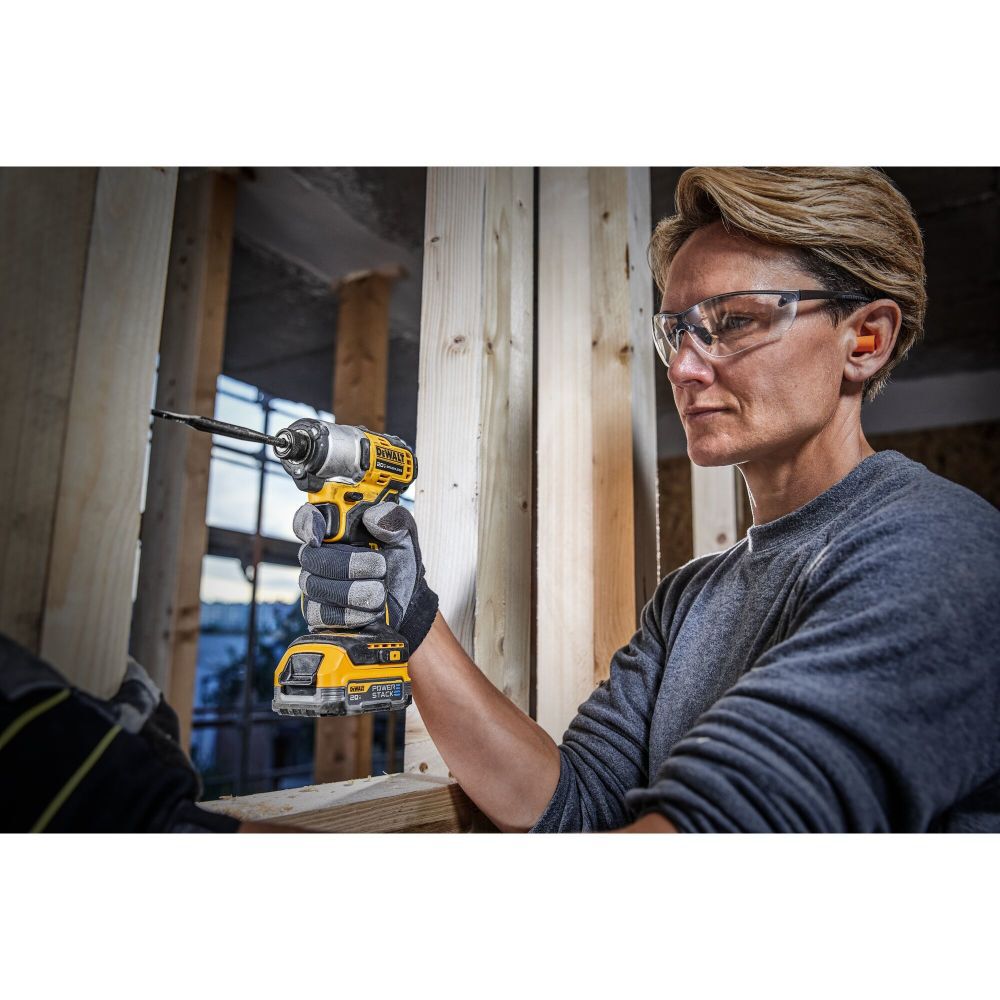 ATOMIC Brushless Cordless 1/4in 3 Speed Impact Driver with POWERSTACK Compact Battery DCF850E1