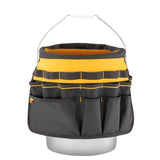 Black- Yellow Ballistic Nylon 2-in 5-Gallon Bucket Organizer DWST560109