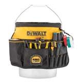 Black- Yellow Ballistic Nylon 2-in 5-Gallon Bucket Organizer DWST560109