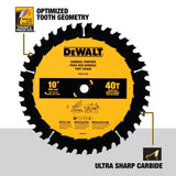 Large Diameter Saw Blades 10-in 40-Tooth Rough Finish Tungsten Carbide-tipped Steel Miter/Table Saw Blade DWA11040