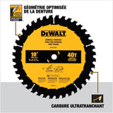 Large Diameter Saw Blades 10-in 40-Tooth Rough Finish Tungsten Carbide-tipped Steel Miter/Table Saw Blade DWA11040