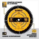 Large Diameter Saw Blades 10-in 60-Tooth Fine Finish Tungsten Carbide-tipped Steel Miter/Table Saw Blade DWA11060