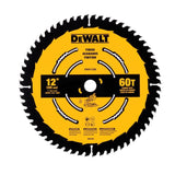 Large Diameter Saw Blades 12-in 60-Tooth Fine Finish Tungsten Carbide-tipped Steel Miter Saw Blade DWA11260