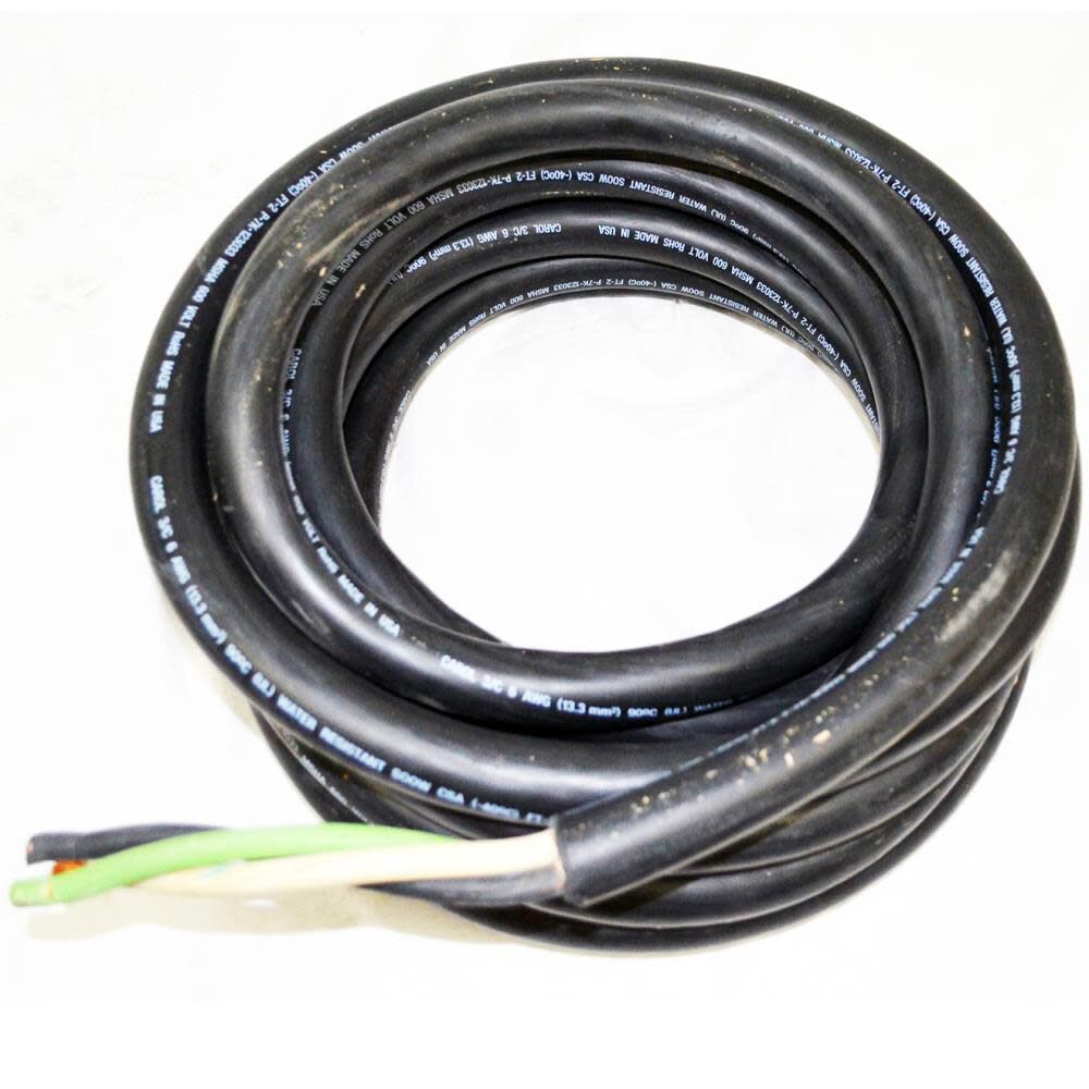 Cord Kit - 6-3 Gauge Wire 25 ft for DXH2000TS Electric Heater - NO PLUG F102885