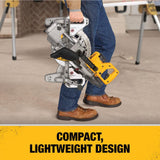 7-1/4-in 20-volt Max Single Bevel Sliding Compound Cordless Miter Saw (Battery and Charger Included) DCS361M1