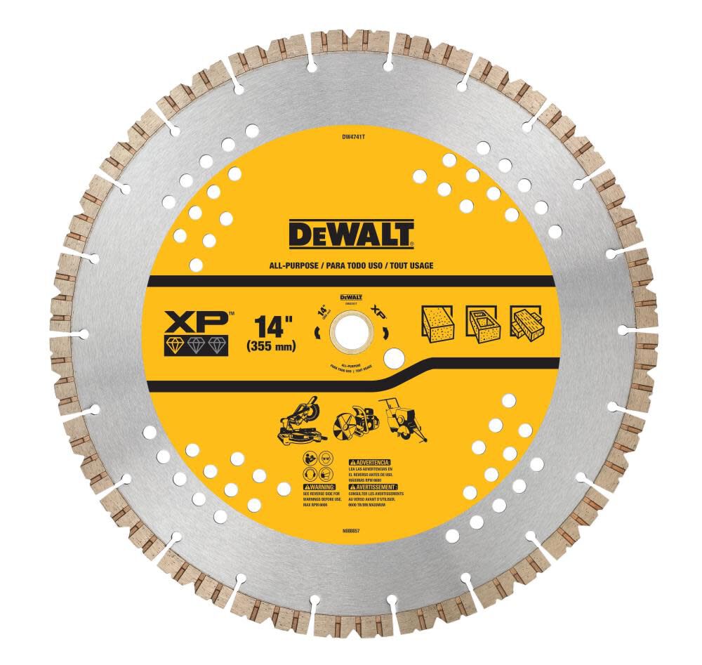 Diamond Blade 14in SEGMENTED XP ALL PURPOSE DW4741T