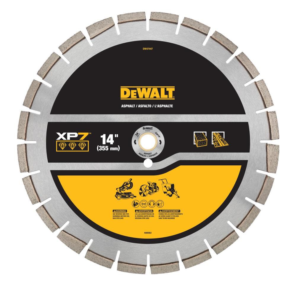 Diamond Blade 14in SEGMENTED XP7 ASPHALT DW47447