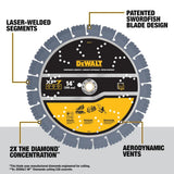 Diamond Blade 14in SEGMENTED XP7 REINFORCED CONCRETE DW47437