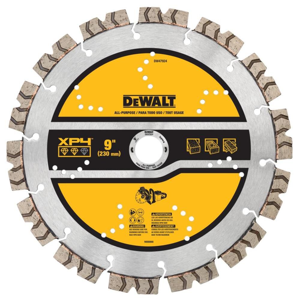 Diamond Blade 9in SEGMENTED XP4 ALL PURPOSE DW47924