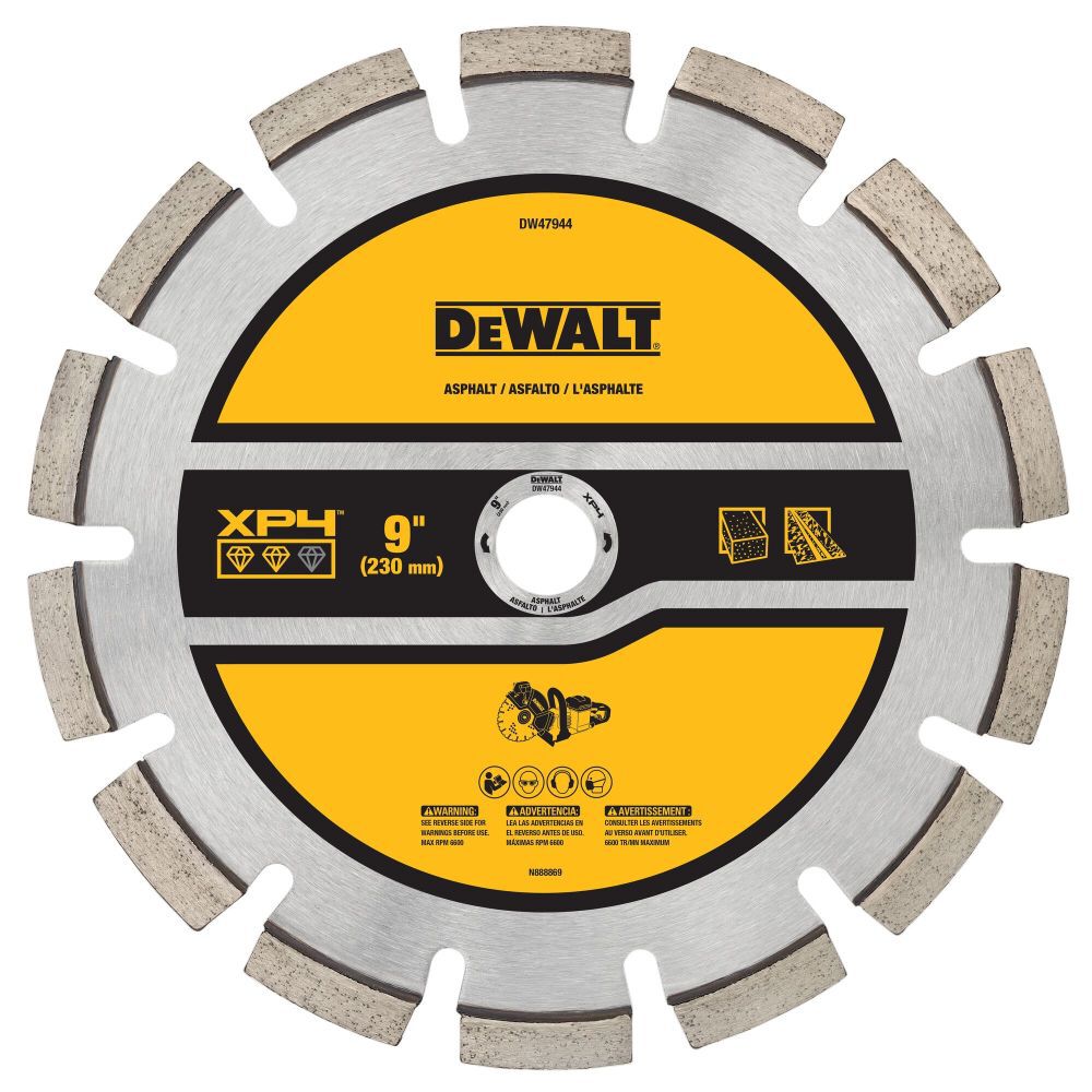 Diamond Blade 9in SEGMENTED XP4 ASPHALT DW47944