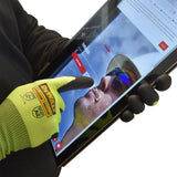 DPG833T Hi-Vis HPPE Cut Touchscreen Glove, Large DPG833TL