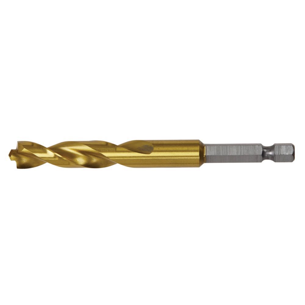 1/2-in x 6-in Titanium Nitride Coated Hss Jobber Length Twist Drill Bit DD5132