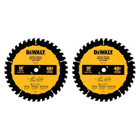 DW 10in 40 / 40T General Purpose Combo Pack DWA1240CMB