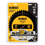 DW 10in 40 / 40T General Purpose Combo Pack DWA1240CMB