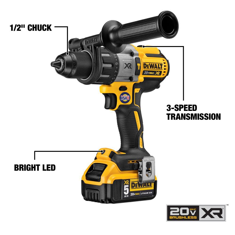 XR 2-Tool 20-Volt Brushless Power Tool Combo Kit with Hard Case (2-Batteries and charger Included) DCK299P2