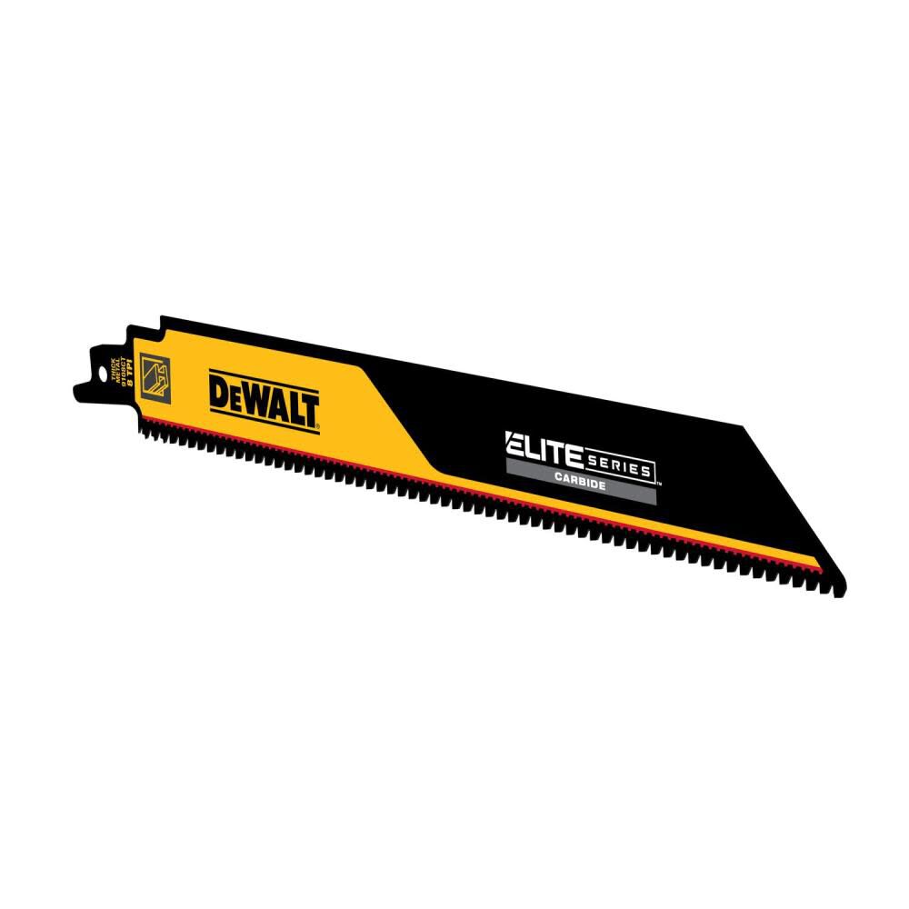 ELITE SERIES Reciprocating Saw Blade 3pk Carbide Tipped 9in 8 TPI Metal Cutting DWAR9108CT-3